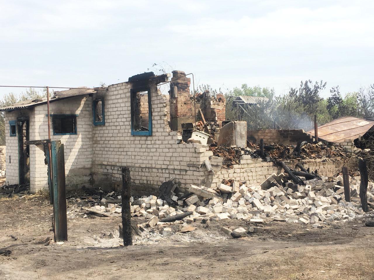 За фактом масштабної пожежі в Луганській області розпочато кримінальне провадження (ФОТО)