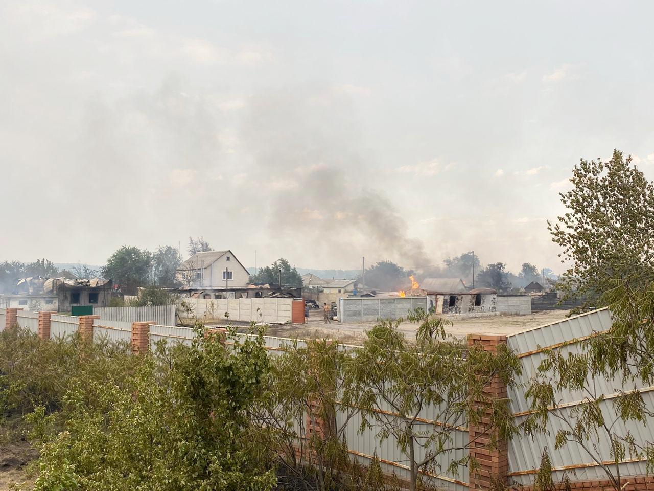 За фактом масштабної пожежі в Луганській області розпочато кримінальне провадження (ФОТО)