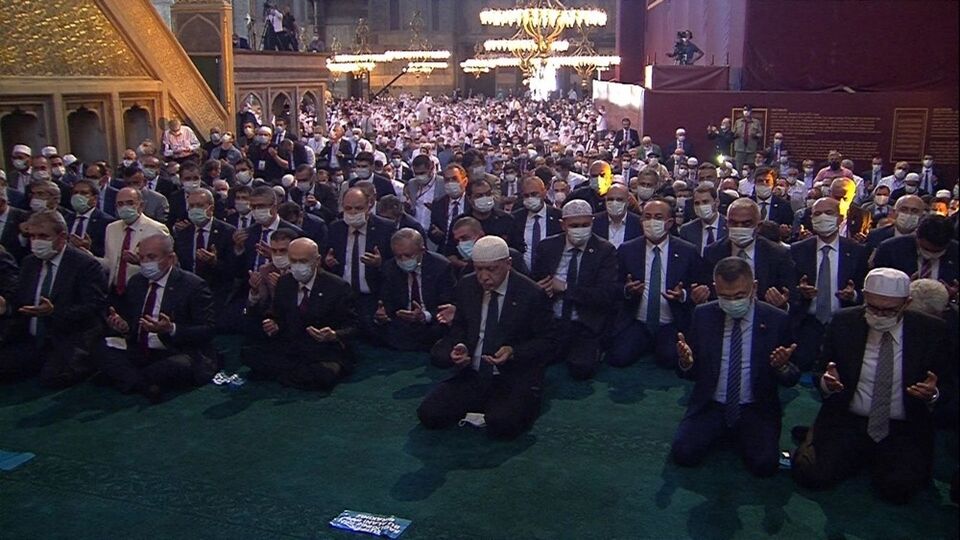 На перший намаз у Святій Софії прийшли 350 тисяч осіб - Ердоган