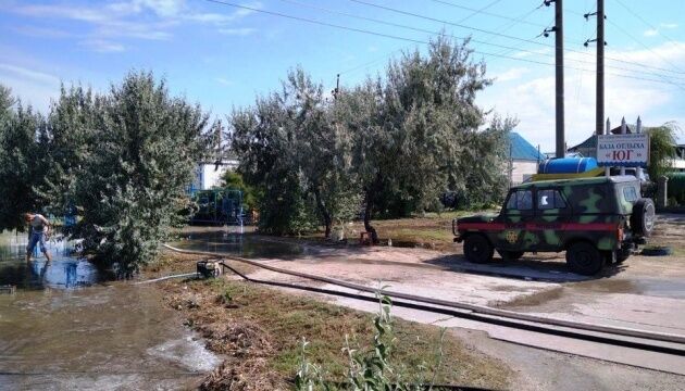 У курортній Кирилівці злива затопила 10 баз відпочинку
