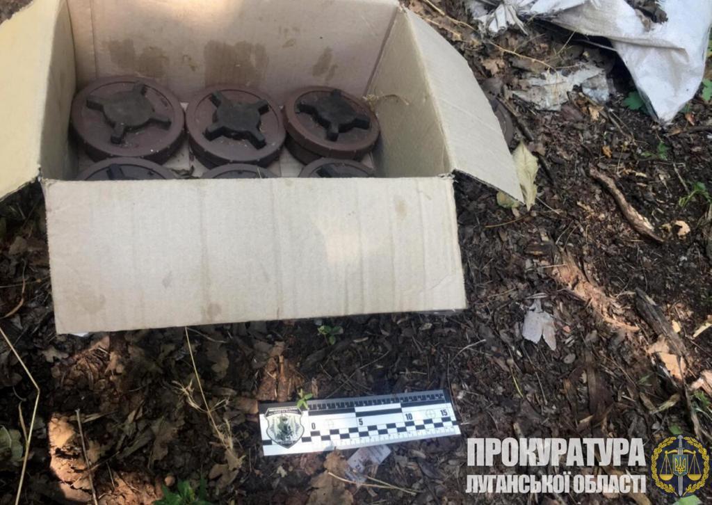 На Луганщині на території прифронтового Золотого-4 виявлено сім заборонених міжнародними договорами протипіхотних мін (ФОТО)