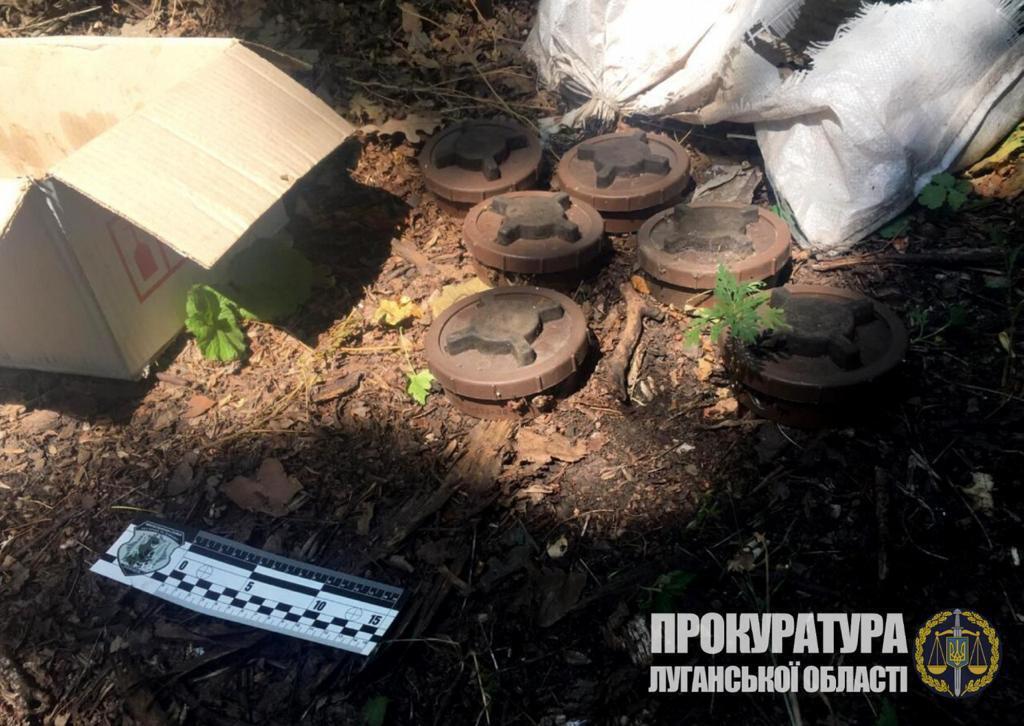 На Луганщині на території прифронтового Золотого-4 виявлено сім заборонених міжнародними договорами протипіхотних мін (ФОТО)