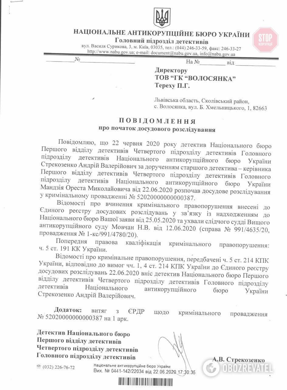  У НАБУ завели справу за віджим землі у Карпатах. Фото: скрін «Обозреватель».