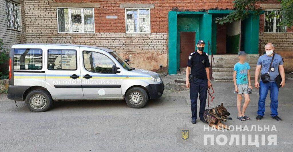 Службовий пес Кінг допоміг поліцейським розшукати зниклу дитину в Дружкіці