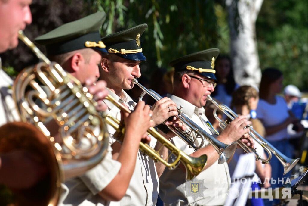 Поліцейські Донеччини взяли участь в урочистостях до Дня Незалежності України