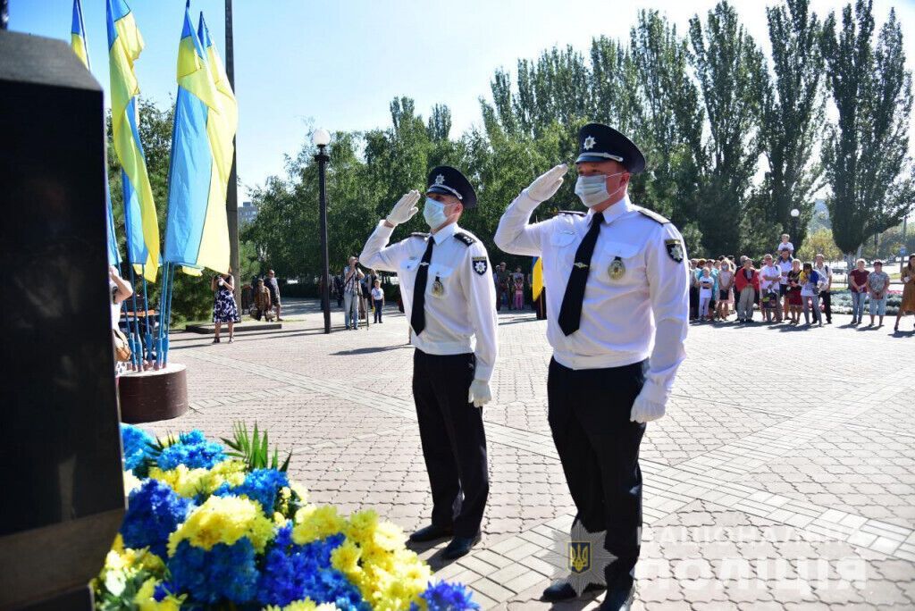 Поліцейські Донеччини взяли участь в урочистостях до Дня Незалежності України