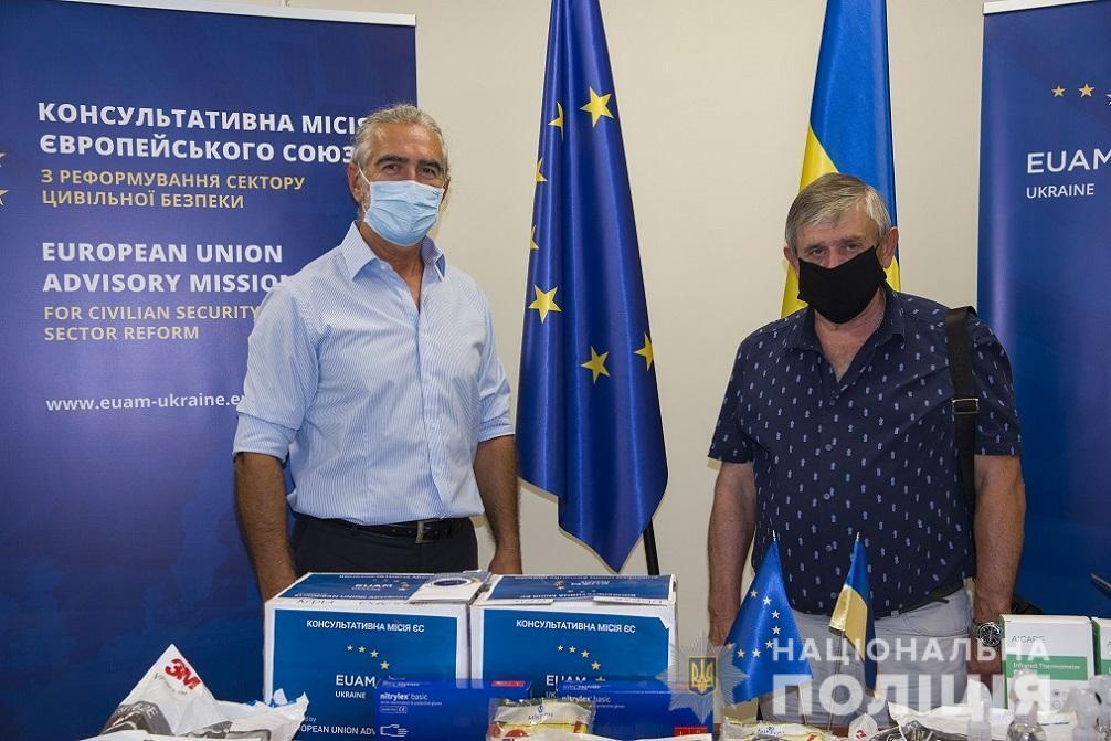 Європейський союз надав чергову підтримку одеським поліцейським в умовах пандемії