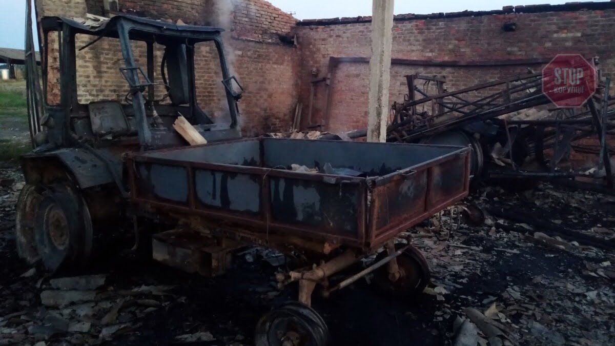 У Харківській області фермеру спалили сільгосптехніку
