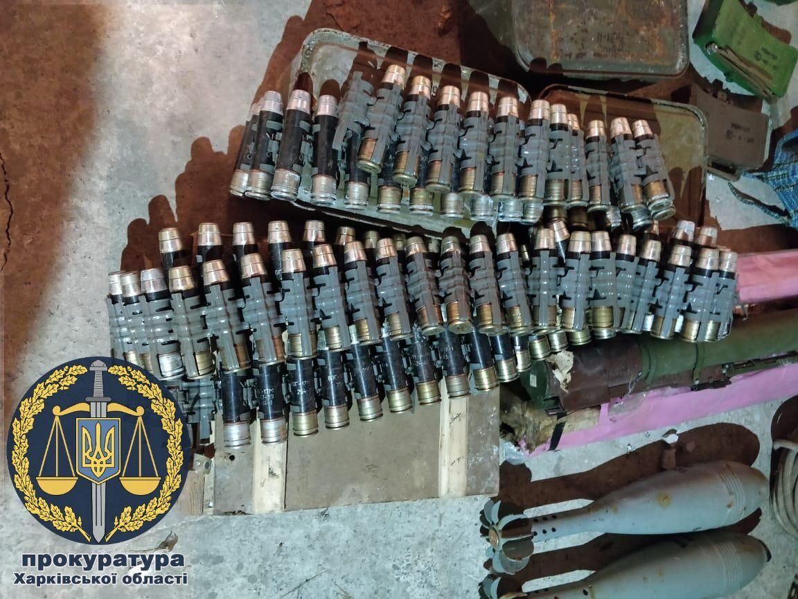 Масштабний склад бойових припасів та зброї виявлено на Харківщині