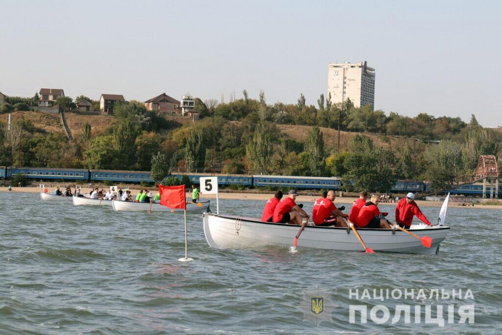 Збірна підрозділів МВС перемогла у чемпіонаті України з веслування на ялах серед силовиків (ВІДЕО)