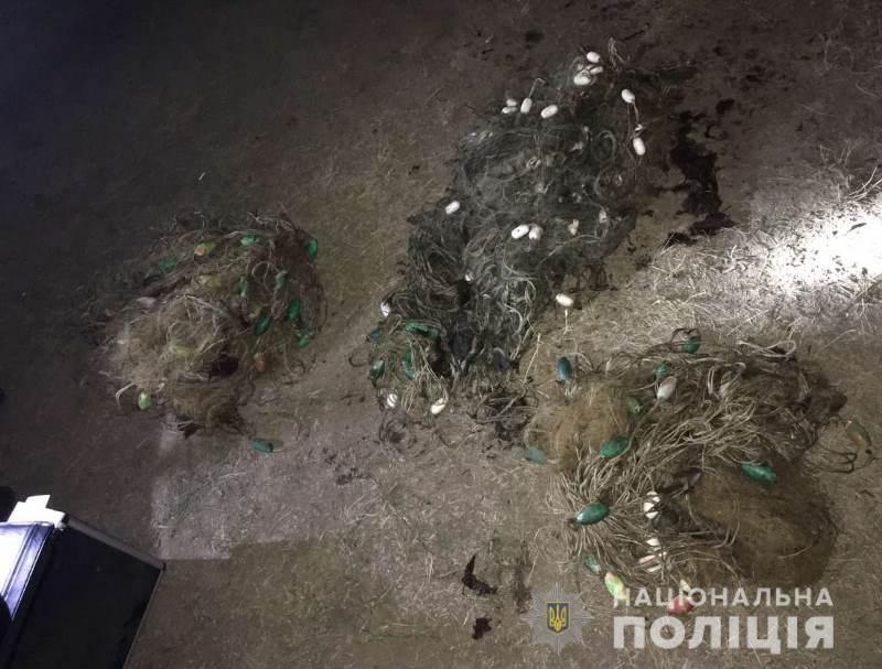Під час рейду на Тузлівських лиманах поліцейські з прикордонниками викрили браконьєра