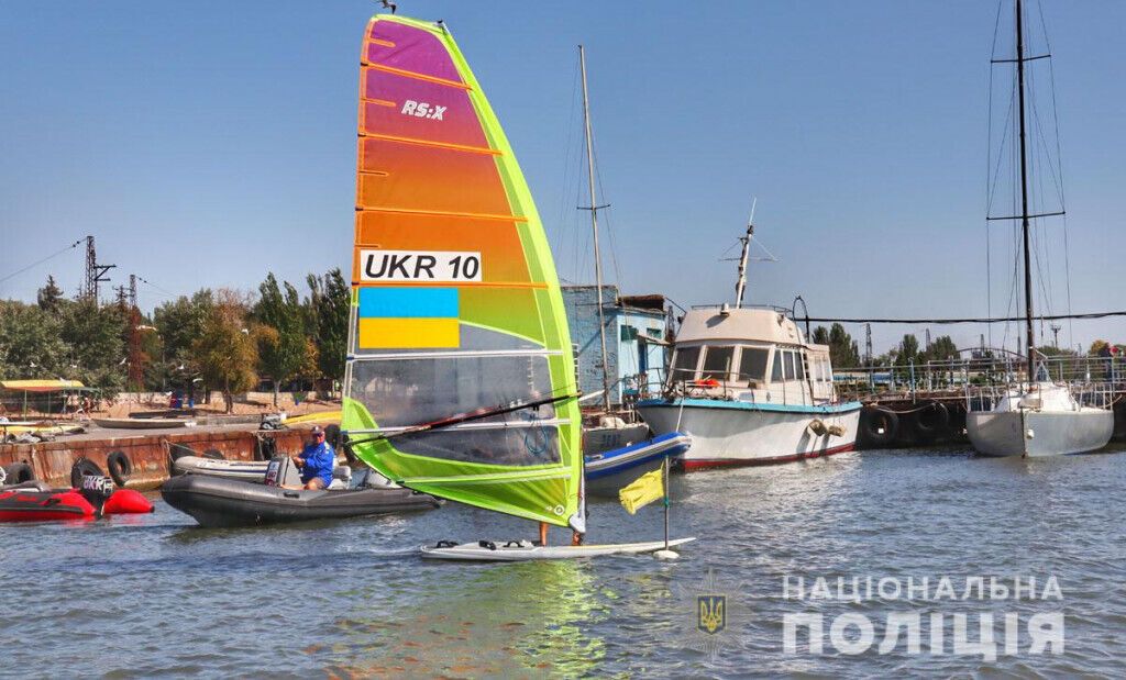 Поліція на воді забезпечує безпеку під час чемпіонату України з вітрильного спорту