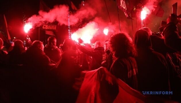 Смолоскипна хода у центрі Києва відбулася без порушень - поліція