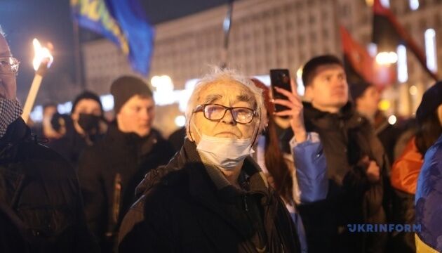 Смолоскипна хода у центрі Києва відбулася без порушень - поліція
