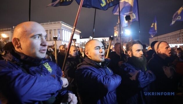 Смолоскипна хода у центрі Києва відбулася без порушень - поліція