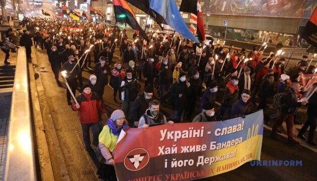 Смолоскипна хода у центрі Києва відбулася без порушень - поліція