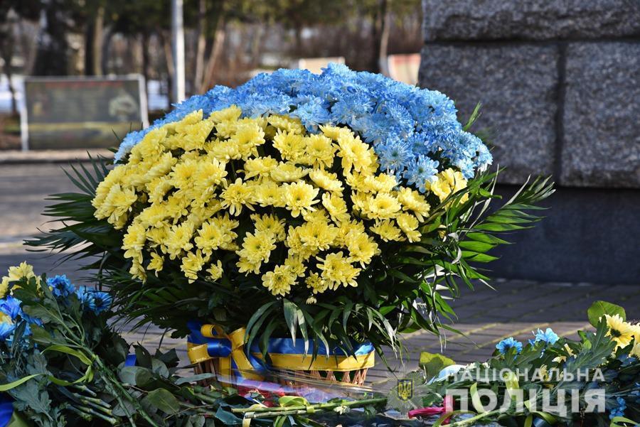 Поліцейські Одещини долучилися до заходів з нагоди відзначення Дня Соборності України