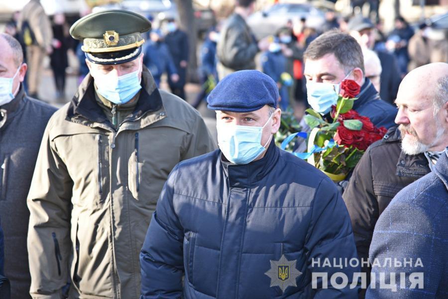 Поліцейські Одещини долучилися до заходів з нагоди відзначення Дня Соборності України