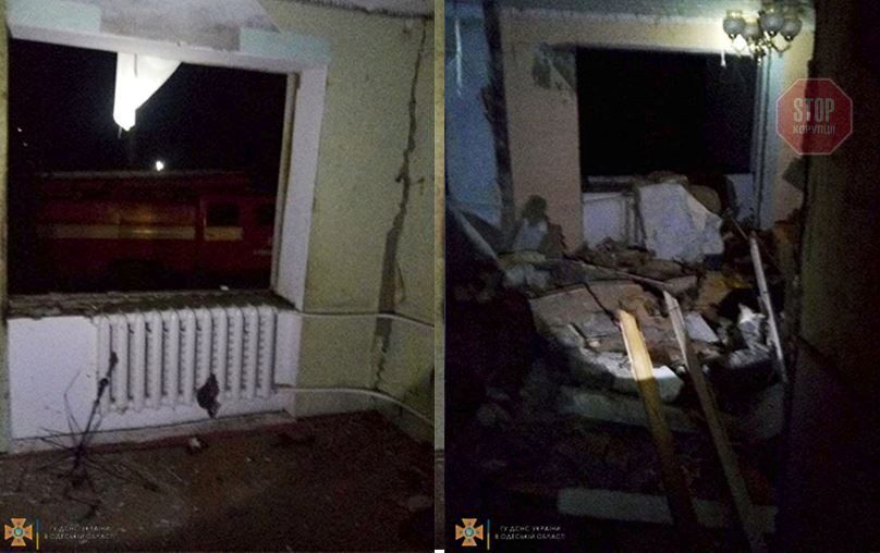  Пошкодження квартири внаслідок вибуху Фото: ГУ ДСНС в Одеській області/ Фейсбук
