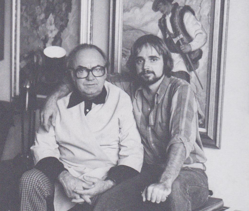 Із сином Марком у своїй майстерні в Детройті, 1977
