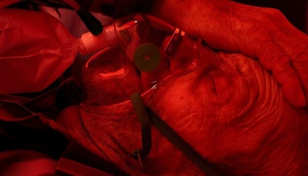 Мобільний шпиталь для COVID-хворих у Каховці заповнений майже на 50%