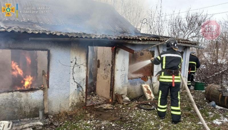  На Одещині згорів будинок Фото: ДСНС