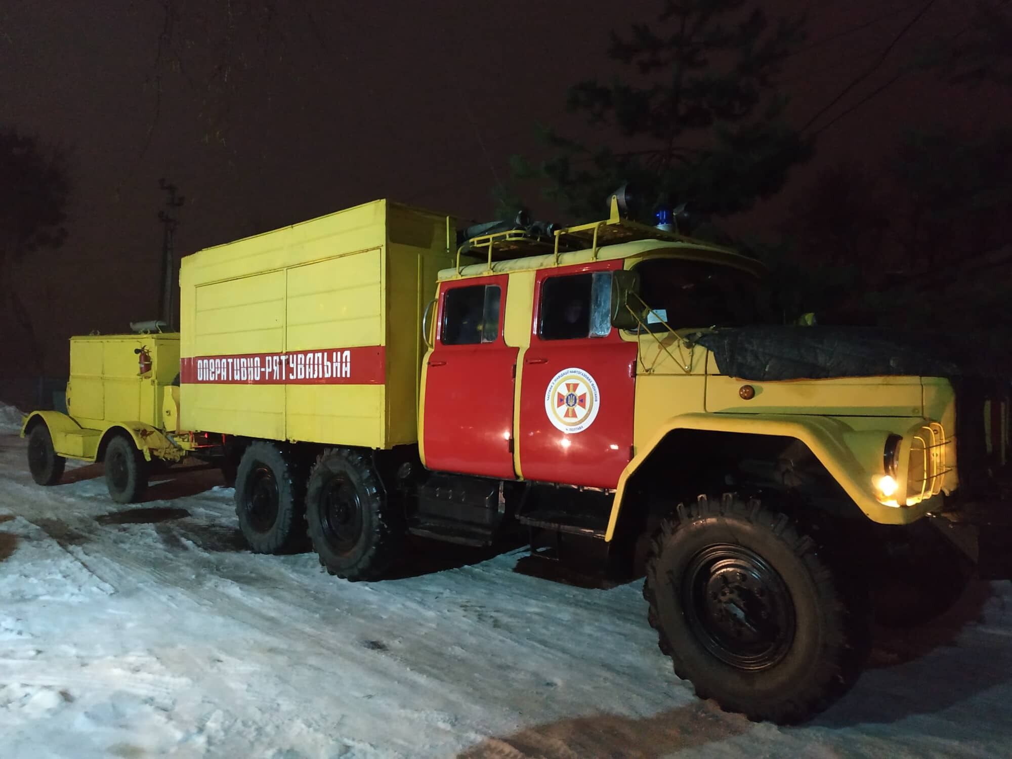 Полтава: рятувальники забезпечили енергоживленням інфекційну лікарню, де раптово зникло електропостачання