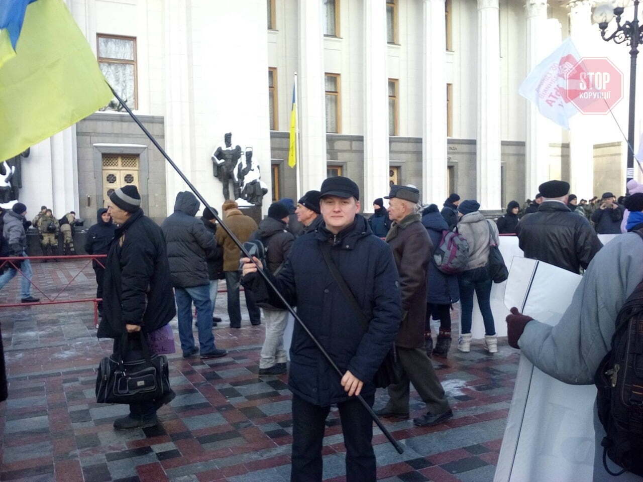  Володимир Чеславський на акції протесту під ВРУ