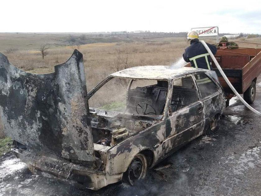 Запорізька область: вогнеборці ліквідували загоряння авто