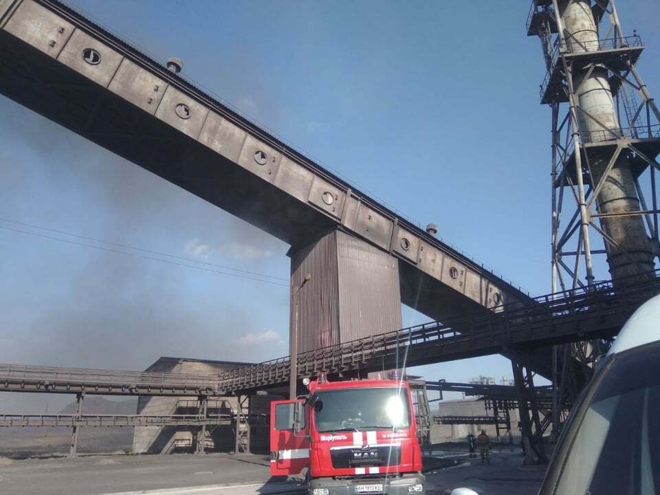 Донецька область: рятувальники ліквідували загоряння в вапняному цеху