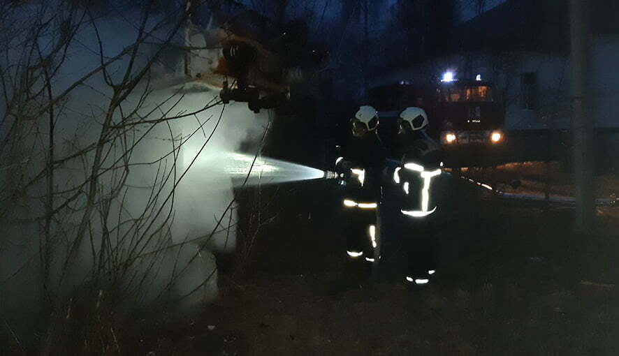 Полтавська область: рятувальники загасили пожежу в трансформаторі