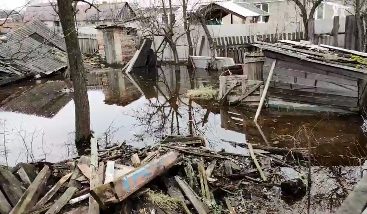 Житомирська область: бійці ДСНС відкачали воду з подвір’я та присадибної ділянки приватного домогосподарства