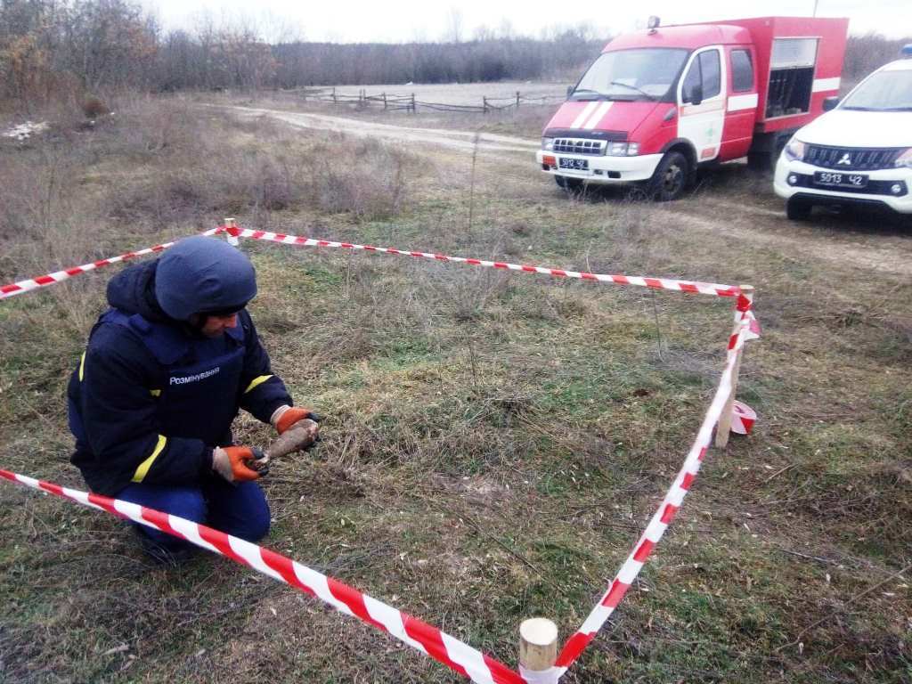 Херсонщина: піротехніками обласної ДСНС виявлено та знищено шість боєприпасів часів минулих війн