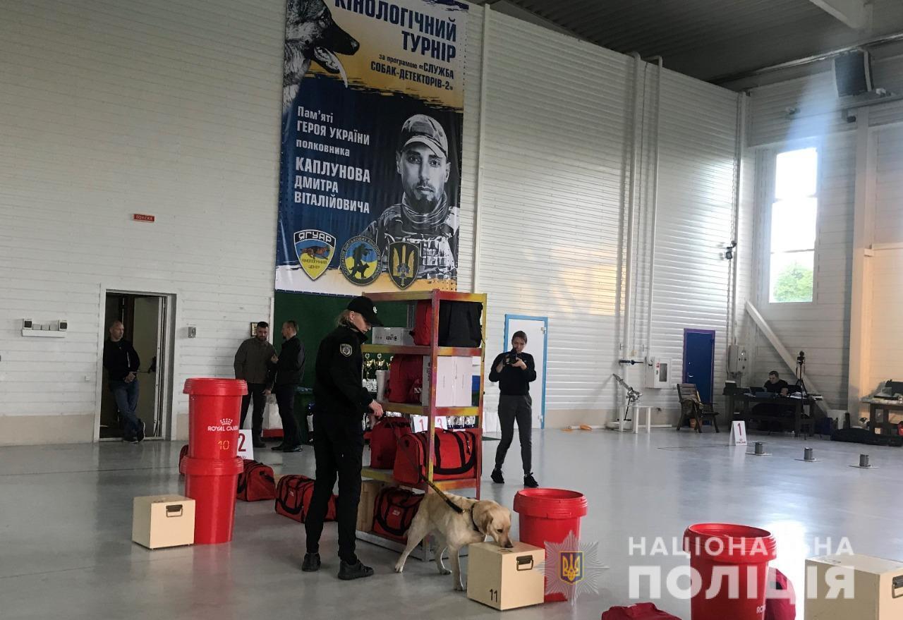 На Київщині пройшли змагання серед собак-детекторів
