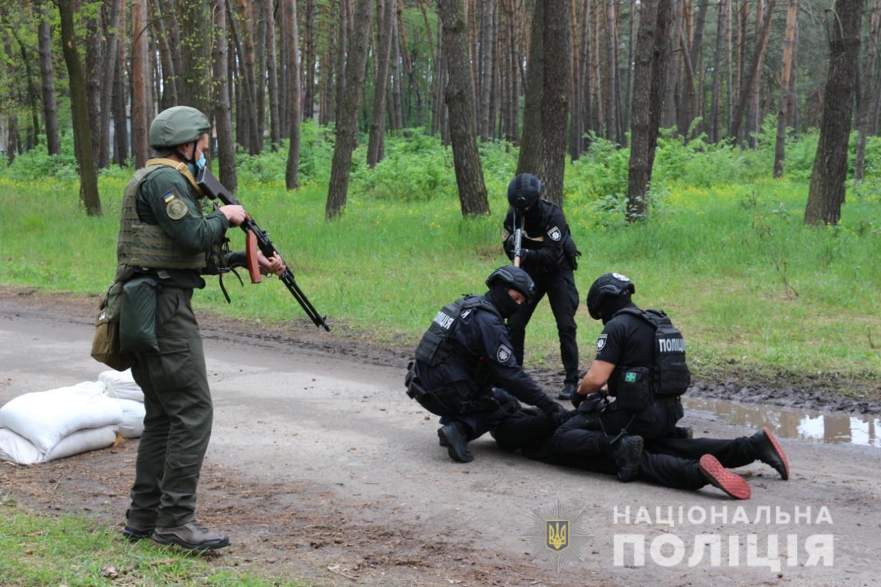 Поліцейські Сумщини взяли участь в навчаннях разом з підрозділами територіальної оборони