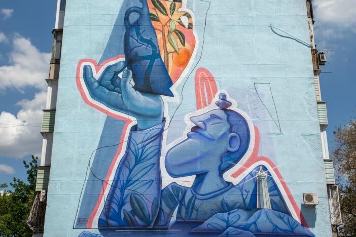 «Тримай свій баланс»: у Маріуполі відкрили мурал про психічне здоров’я