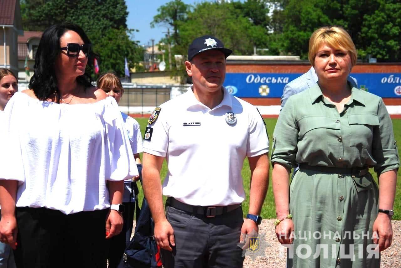 Керівник одеської поліції привітав юних динамівців - чемпіонів з легкоатлетичного чотириборства