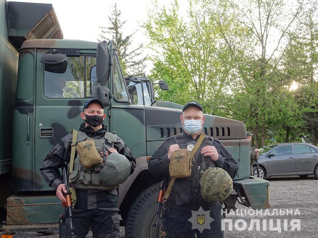 Поліцейські зі складу ООС провели відпрацювання Соледарської територіальної громади