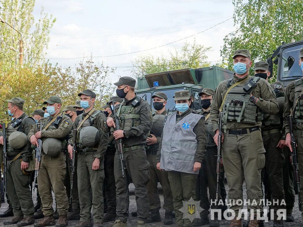 Поліцейські зі складу ООС провели відпрацювання Соледарської територіальної громади