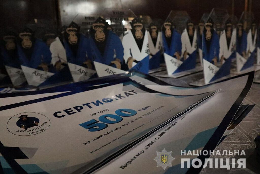 Діти, які тренуються під егідою поліції Донеччини, взяли 15 призових місць на всеукраїнському турнірі з дзюдо