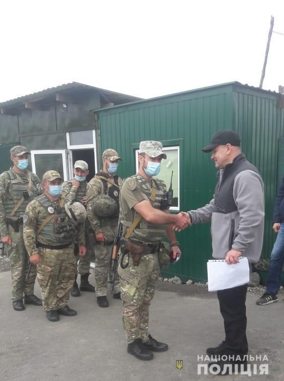 Керівництво поліції Одещини зустрілося з бійцями підрозділу «Шторм» у зоні проведення Операції об’єднаних сил