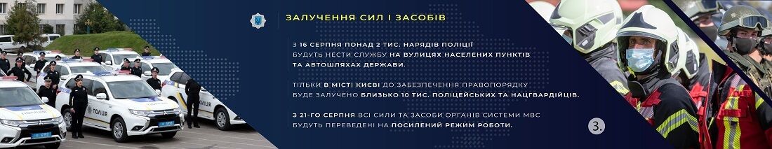 Підрозділи МВС перейдуть на посилене чергування напередодні Дня Незалежності України - Денис Монастирський