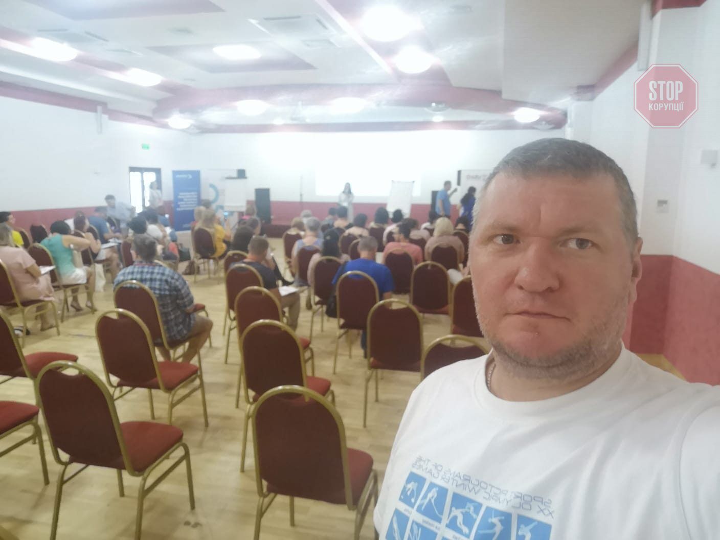  Володимир Рибалкін бере участь в навчанні в літній школі громадського активізму. Фото: СтопКор