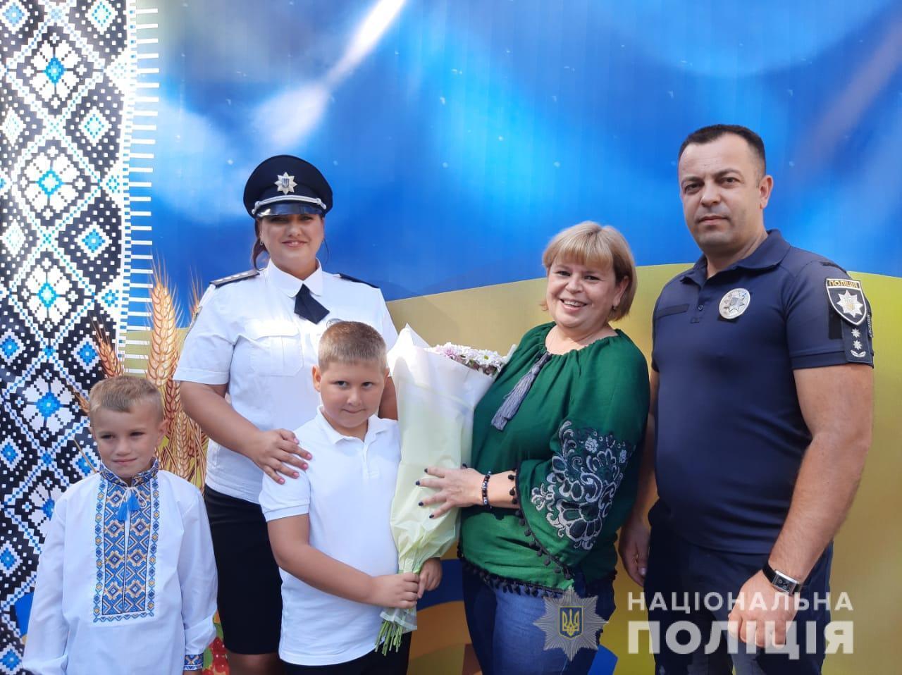 Поліцейські привітали школярів Одещини із Днем знань