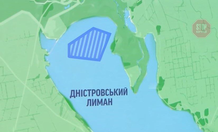  Підприємці зробили ставок посеред Дністровського лиману Фото: скриншот