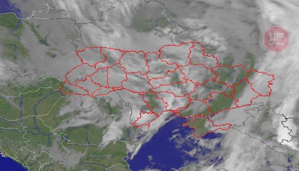  Дані з супутника надані Українським науково-дослідним гідрометеорологічним інститутом. Фото — скрін екрану