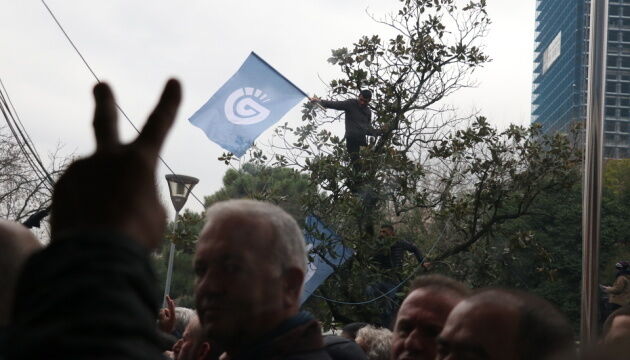В Албанії поліція «сльозогоном» та водометами відбила у протестувальників офіс опозиції