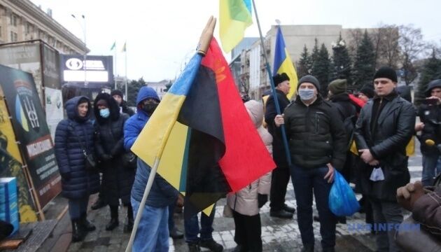 У Харкові провели акцію на підтримку казахів та проти російської агресії