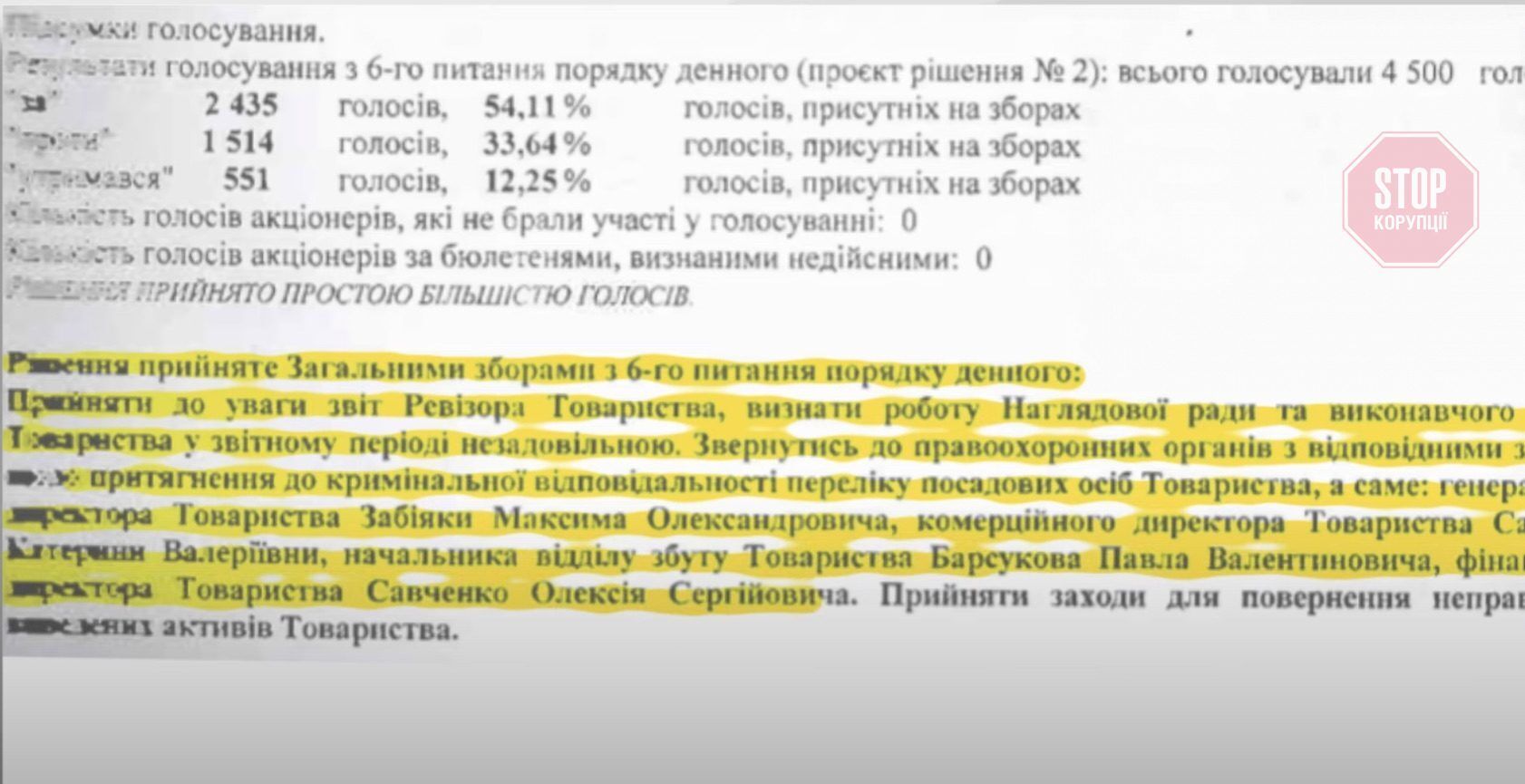  Козаченко ухвалює рішення про кримінальну відповідальність колишніх керівників ПрАТ Фото: скриншот
