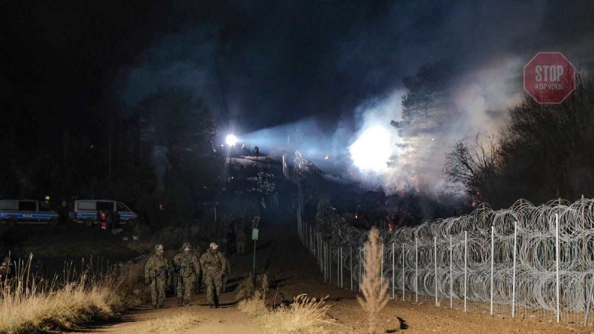  Мігранти знову намагалися прорвати кордон Польщі Фото: Twitter